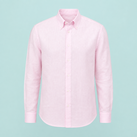 Koszula Jasnoróżowa Lniana